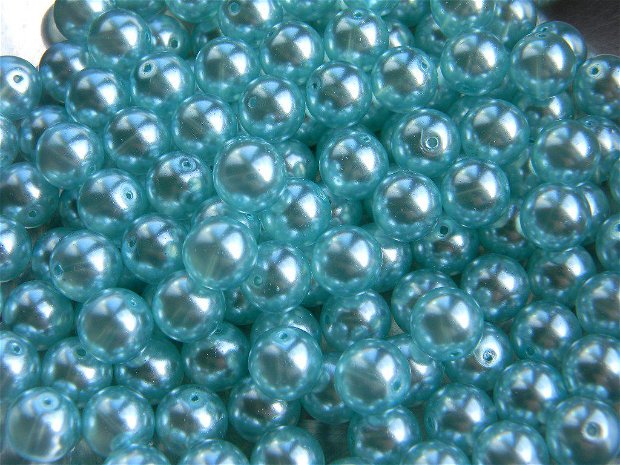 Perle din sticla 12 mm, 40 buc.