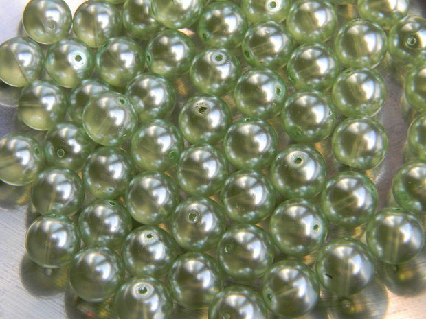 Perle din sticla 12 mm, 40 buc.