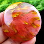 6726 - Pandantiv, cherry cuart, disc, 44x44x7mm