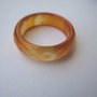 Inel agata fatetata, int 18mm