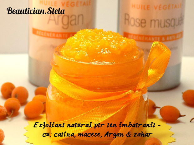 Exfoliant natural regenerant - ptr. tenul imbatranit si uscat