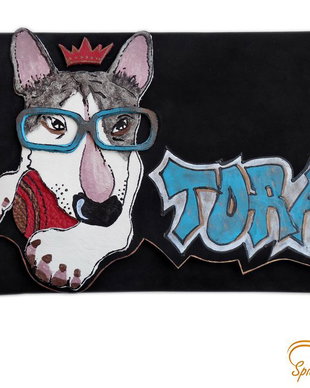 poseta plic handmade unicat din piele - TORA