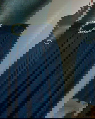 FUSTA STOFA LANA FIARTA BLEUMARIN