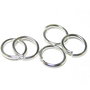 Zale metalice simple, argintii, 15.5 x1.5 mm