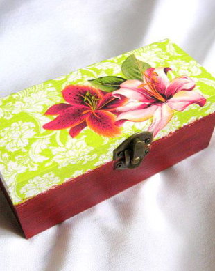 Cutie lemn decorata 26098