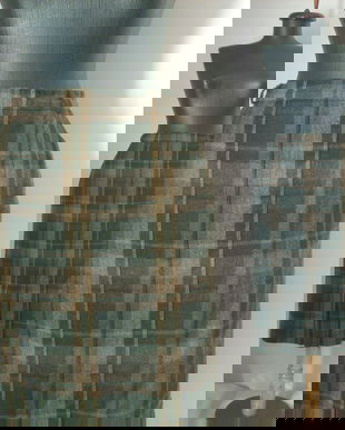 FUSTA MIDI STOFA LANA ECOSEZ