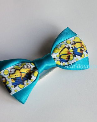 Mini papion copii Minions-mod2- turquoise