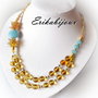 Colier honey blue