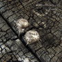 Cercei asimetrici cu tija din argint 925 partial oxidat, "moon"