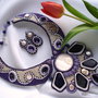 "Purple temptation" -  Set colier si cercei