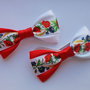 Mini papion-martisor cu flori de camp