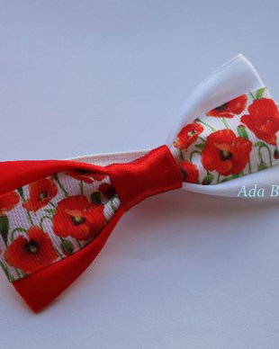 Mini papion-martisor cu maci