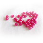 Perle sticla,fuchsia, 4mm  (10 buc ) (GIAL 003)