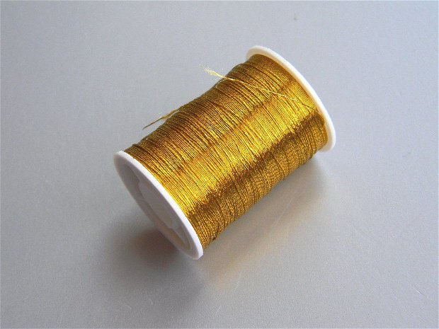 Bobina fir textil culoare metalizata AT17