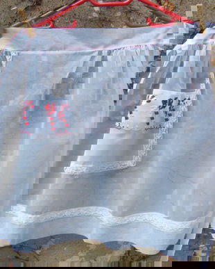 Sortulet organza cu broderie