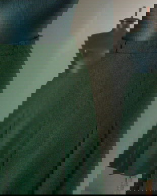 FUSTA PLISEURI MARI STOFA LANA FIARTA