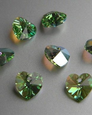 Pandantiv Swarovski - inima 10 mm - 214AB