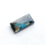 Cabochon Labradorit rectangular ocru auriu - albastru deschis  si inchis - BBLS