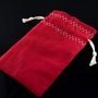 Saculeti din panza de sac rosie, 13x9cm