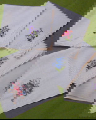 Set 5 batiste vintage-brodate