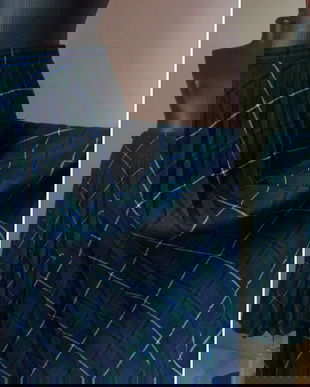 FUSTA CLOCH LANA PLISATA