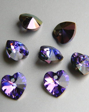 Pandantiv Swarovski - inima 10 mm - HEL