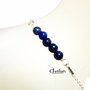 Bratara argint si lapis lazuli