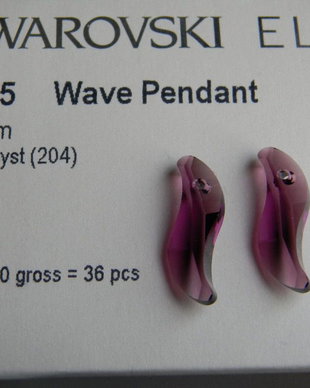 Pandantiv Swarovski - Wave 28 mm - 6525-204