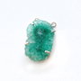 Conector cuart solar nuante de teal verzui - in rama argintata