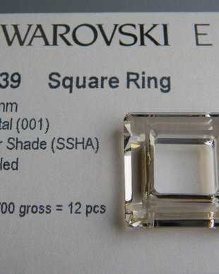 Pandantiv Swarovski - Square Ring 30 mm - 4439-SSH