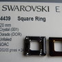 Pandantiv Swarovski - Square Ring 20 mm - 4439-DOR