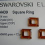 Pandantiv Swarovski - Square Ring 14 mm - 4439-COP