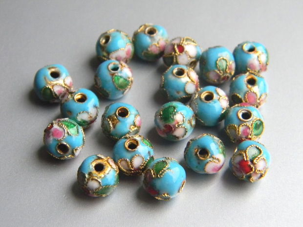 Margele cloisonne 8 mm