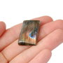 Cabochon Labradorit flashy  aramiu gri albastru roz inchis  ROLF9