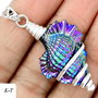 Ag168 - Pandantiv, argint 925, titanium shell