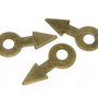 Charm metalic, bronz, 10x5 mm