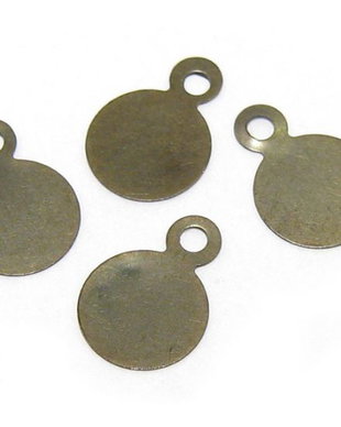 Charm metalic, bronz, 6x8 mm