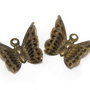 Charm metalic, bronz, 12x10 mm