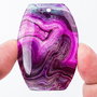 6748 - Pandantiv, agata purple,  50x36x6mm
