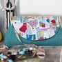 Poseta plic Sewing vintage green-blue - pentru comanda