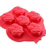 A0026 - Matrita forma silicon pt modelat sapun, ciocolata, gheata, etc, 6 cavitati, bufnite REZERVAT
