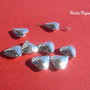 Inima finisaj argintiu lucios aprox 6x14x14 mm