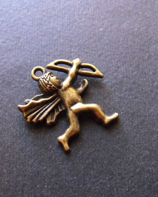 PANDANTIV CUPIDON BRONZ - 26 X 25 MM
