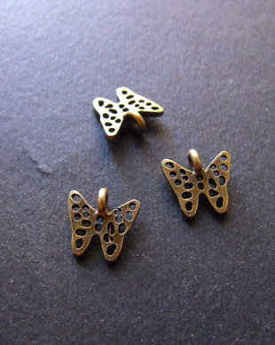PANDANTIV FLUTURE - BRONZ - 12 X 12 MM