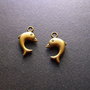 PANDANTIV DELFIN BRONZ - 21 X 13 MM