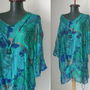 BLUZA VAPOROASA MATASE VEGETALA AZURE