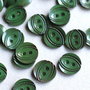 Set 10 buc nasturi vintage - verde padure - din acril