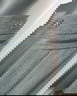 FUSTA LUNGA STOFA LANA NEGRU GRI