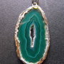 PANDANTIV AGATA VERDE - 62 X 29 X 2,5 MM