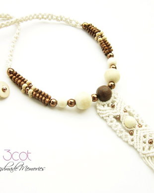 Colier handmade  Peace and Love